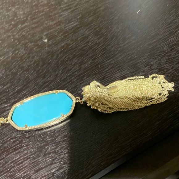 Kendra Scott Necklace Turquoise Oval Stone - Picture 5 of 7